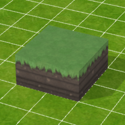 草のブロック床（中）
