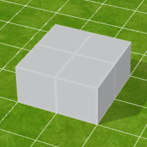 白色ブロック床（中）