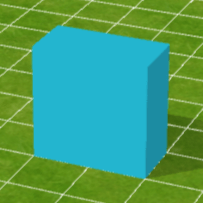 水色ブロック壁（中）