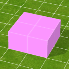 桃色ブロック床（中）