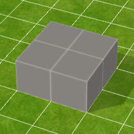 灰色ブロック床（中）