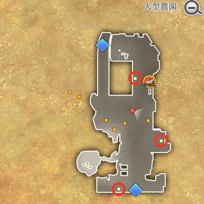 大型農園NPC赤丸