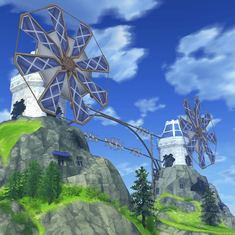 広がる平野風車