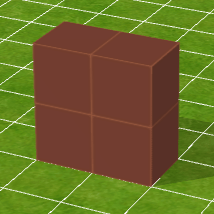茶色ブロック壁（中）
