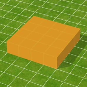 橙色ブロック床（大）