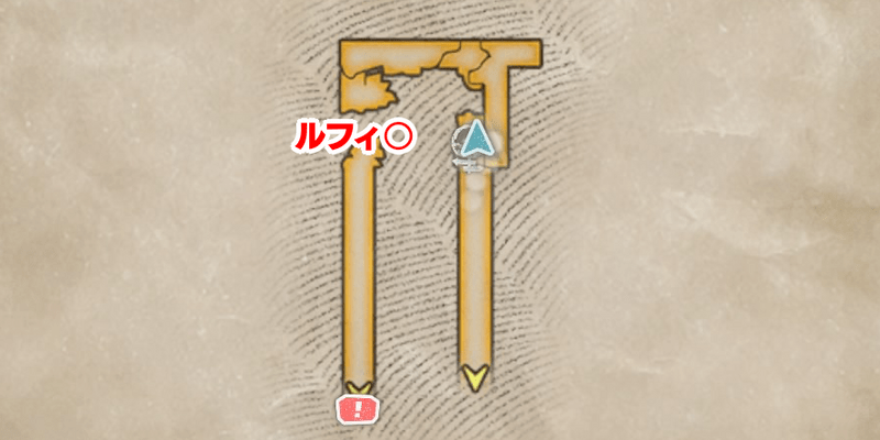 砂塵の遺構(崩落した回廊)