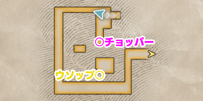 砂塵の遺構(回廊の部屋)