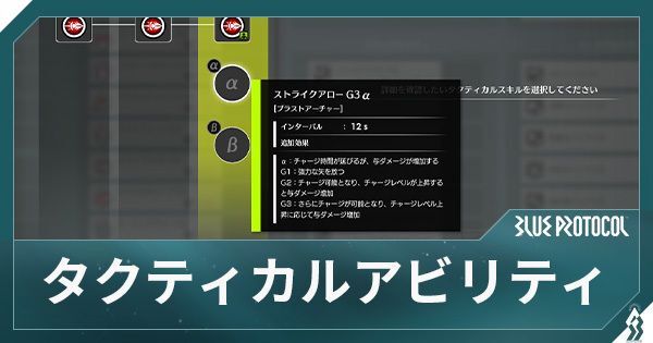 タクティカルアビリティの習得方法