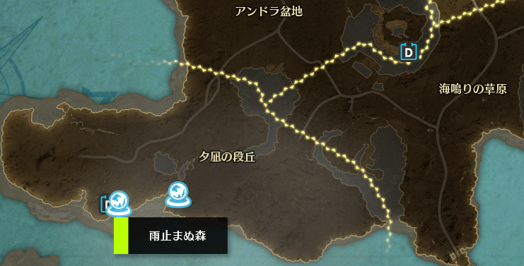 雨止まぬ森・自由探索