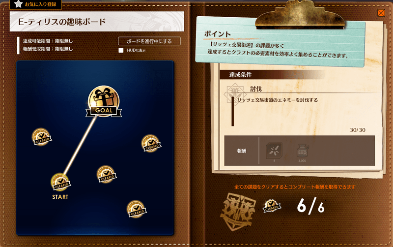 ティリスの趣味ボード