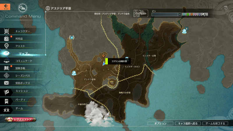 ゴブリンの隠れ里付近