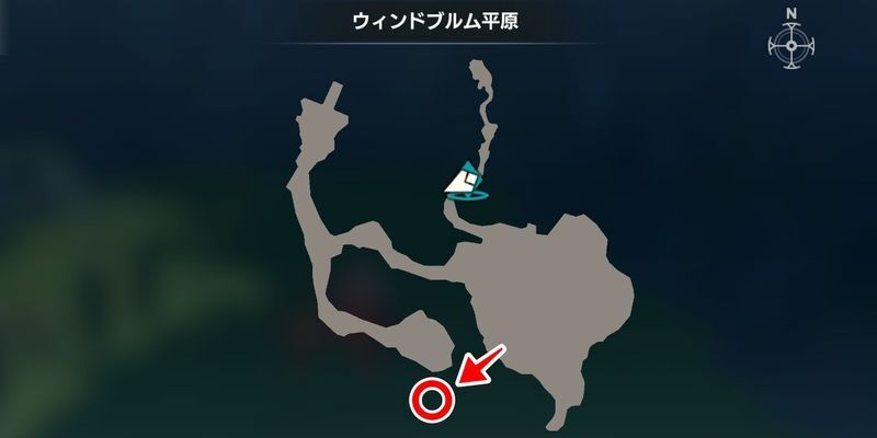 ウィンドブルム平原のマップ
