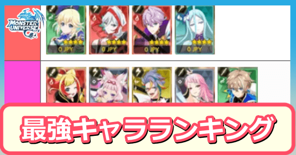 最強キャラランキング