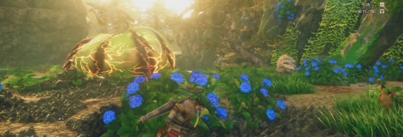 尻尾を使って近づく攻撃