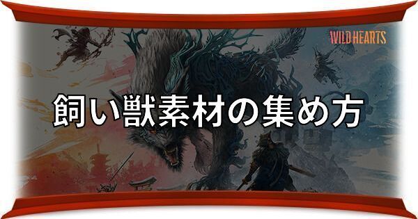 飼い獣素材の効率的な集め方