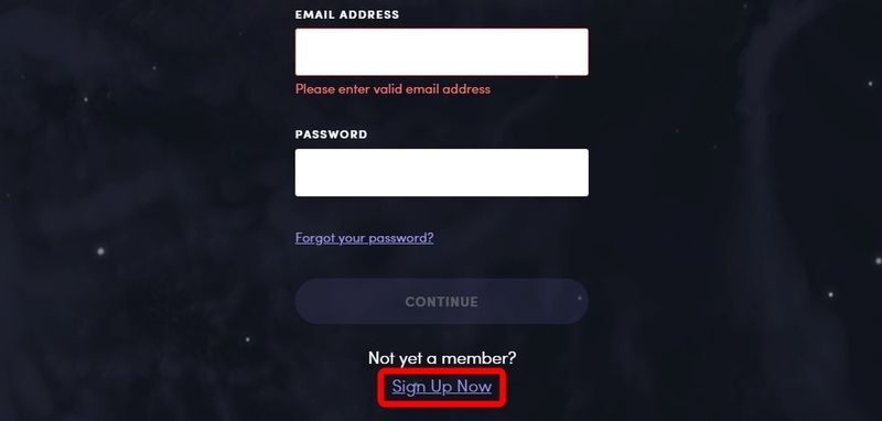 アカウントを作成