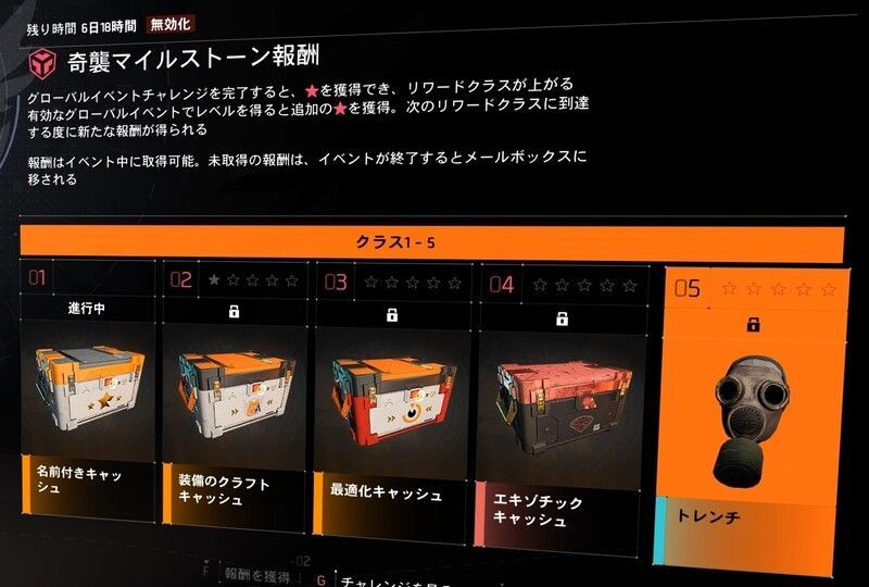 GE報酬トラックにあるマスク