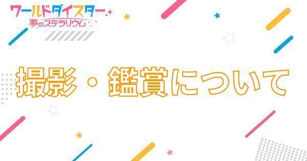 【アイキャッチ画像】撮影・鑑賞について