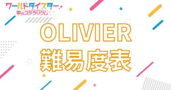 【アイキャッチ画像】OLIVIER難易度表