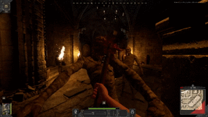 引きながら攻撃