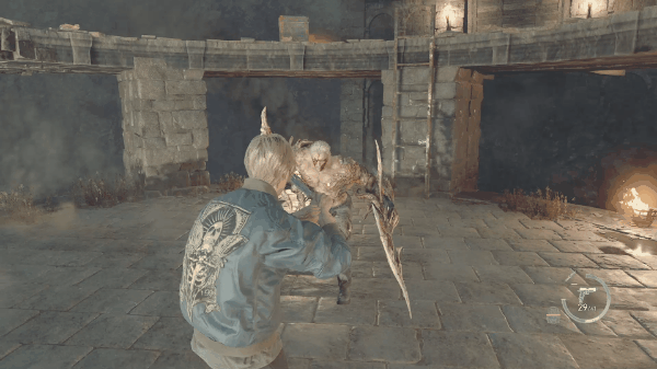 切り上げから突き刺し派生攻撃