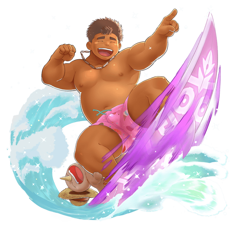 海風波乗りチャックの立ち絵