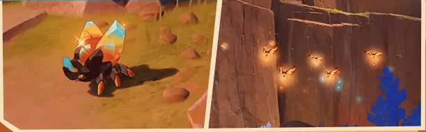 クリスタルビートル、炎晶蝶