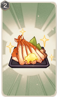 カニのバター添え（カード）の画像