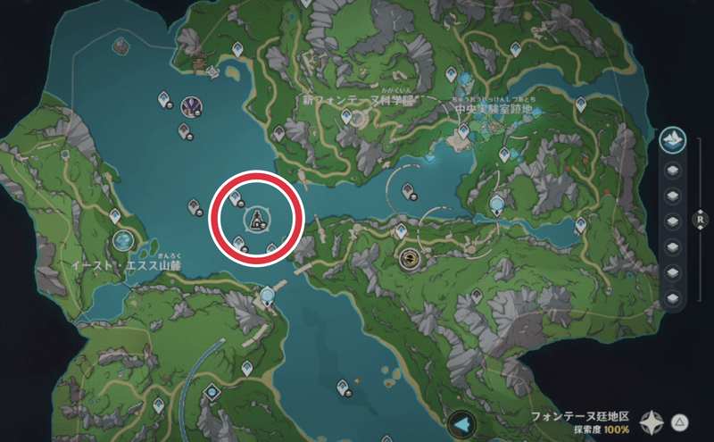 メロピデ要塞の場所