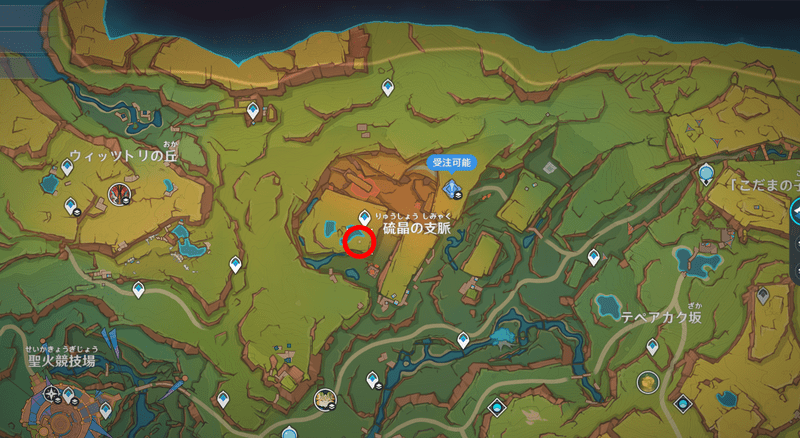 テケメカンの谷地図