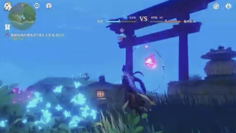 鳥居にある新鮮な卵