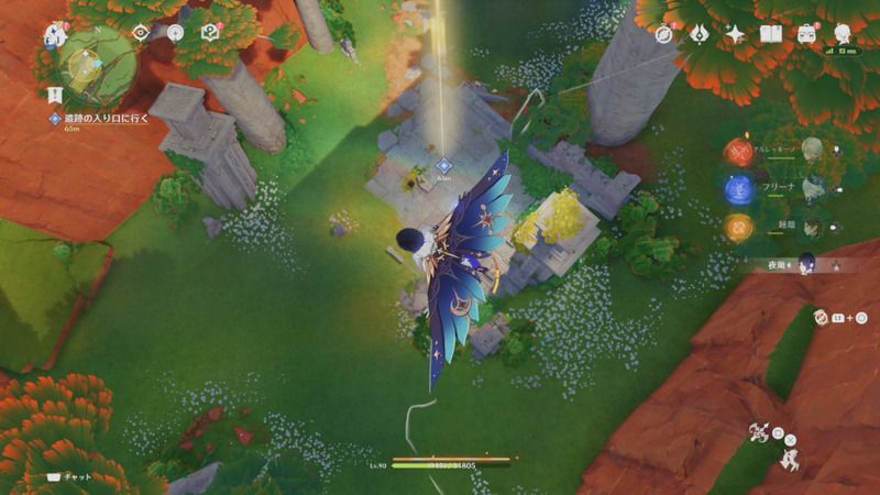 テケメカンの谷中央にある遺跡の入口