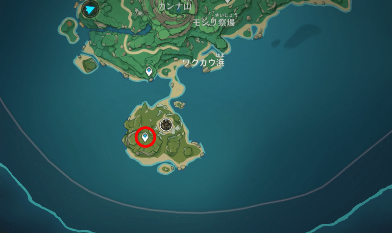 開始場所マップ