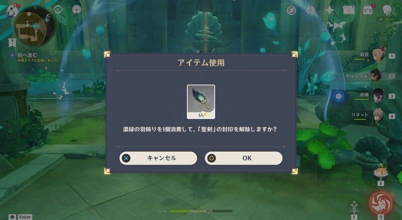 濃緑の羽根飾り