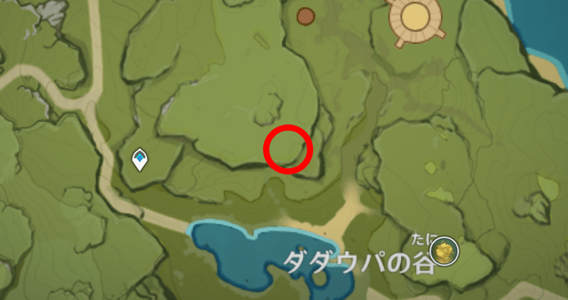 ダダウパの谷マップ