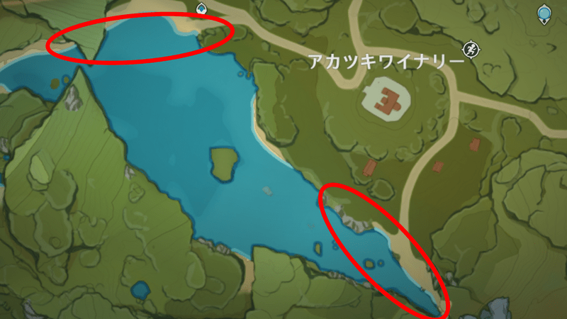 アカツキワイナリー周辺