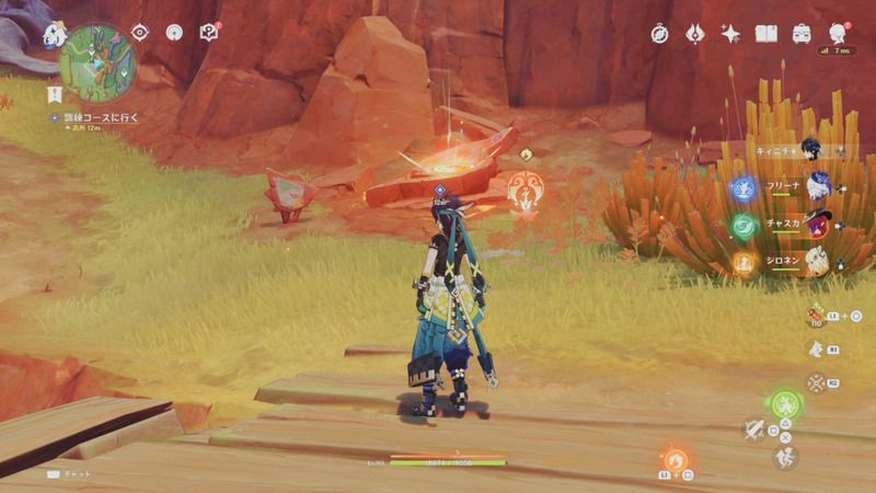 訓練コースに向かう