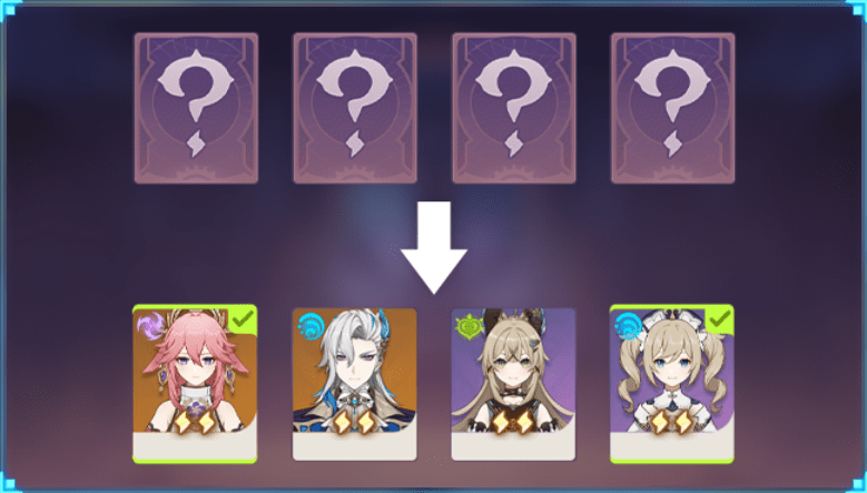 ランダムにでるお試しキャラで戦闘