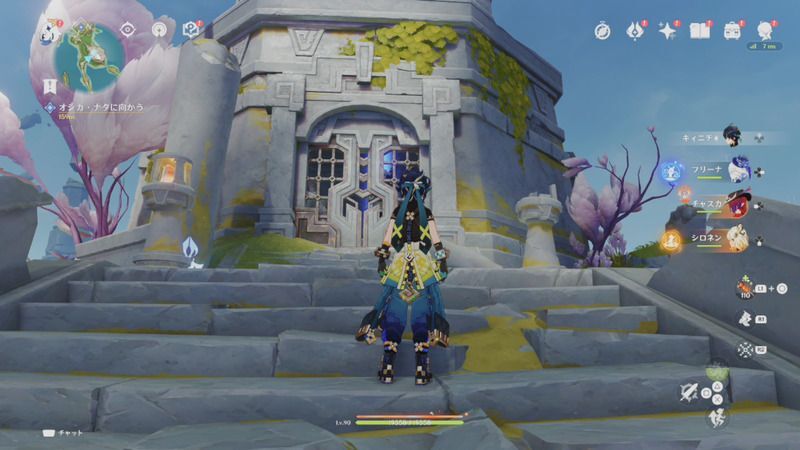 七天神像の開放方法