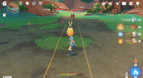 突進攻撃はゲージが溜まったタイミングで突進