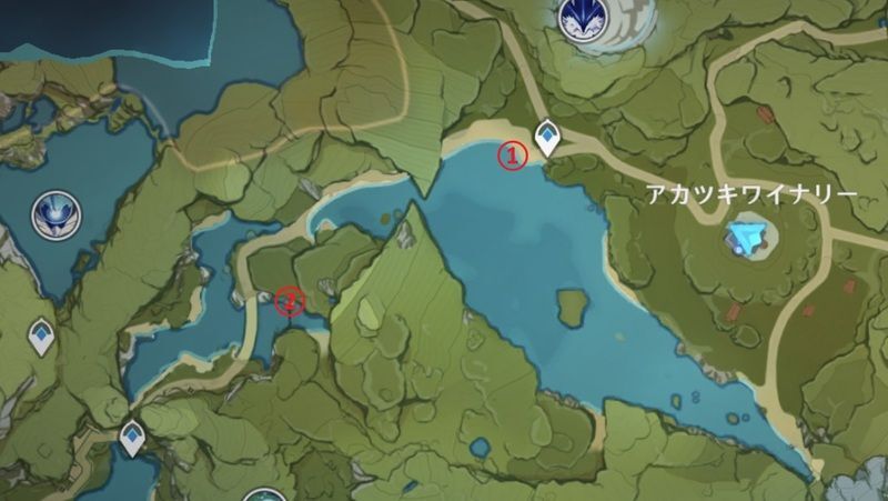 霧氷花は2か所で収穫可能