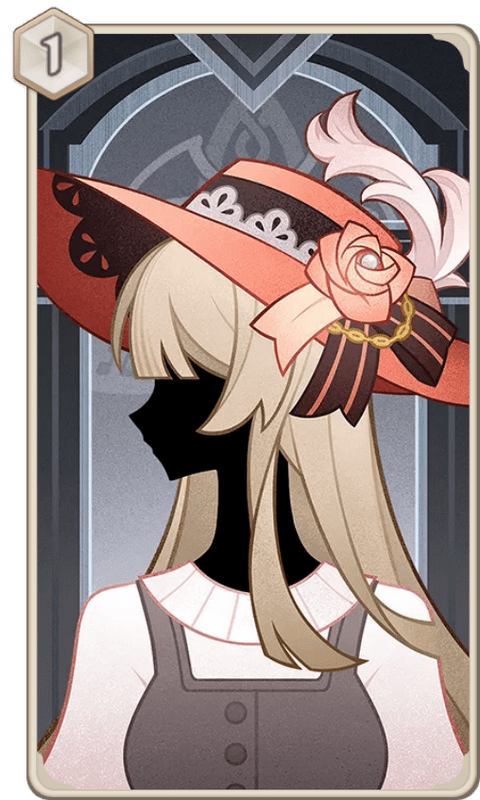 少女の儚き顔（カード）の画像