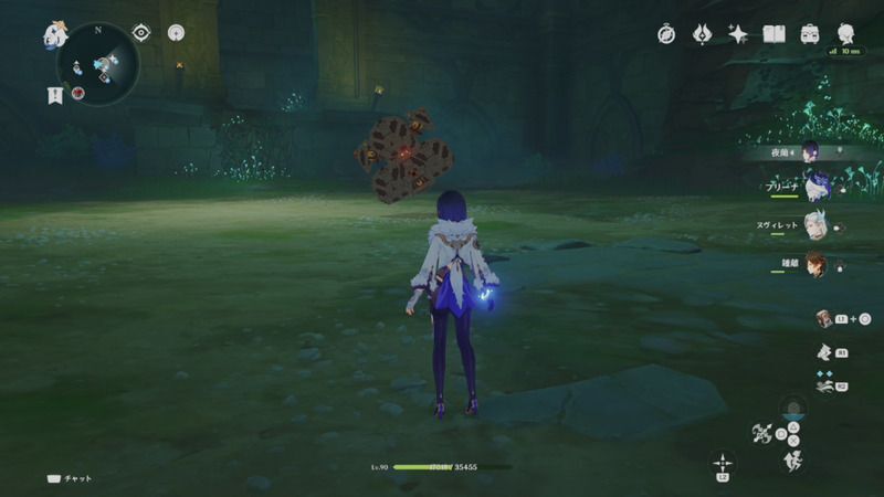 恒常からくり陣形の位置の詳細