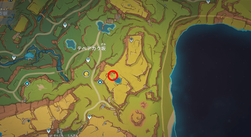 テペアカク坂地図