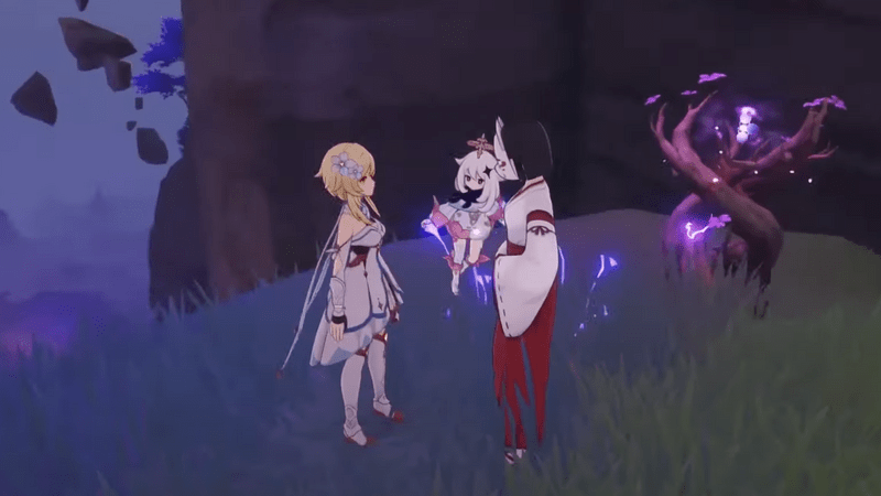 影向山の穴の近く