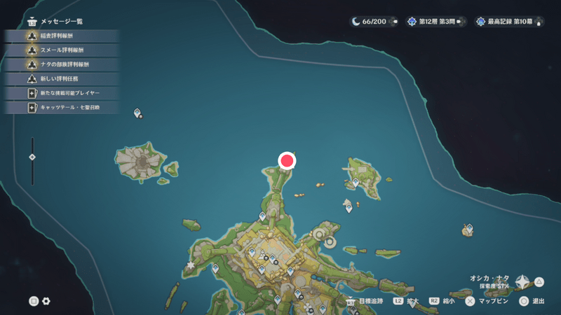 隠しワープポイントの場所(マップ)