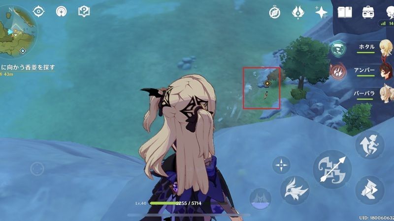 指定のポイントで香菱に話しかける