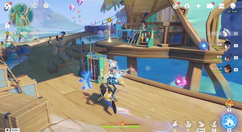 集落に戻り買い物