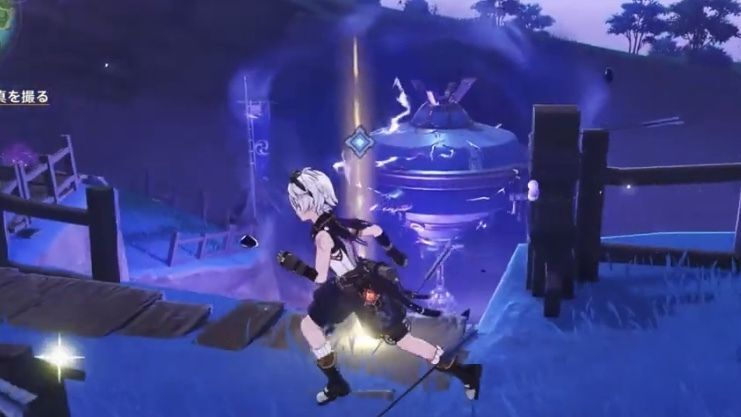 御影炉心に近づき写真