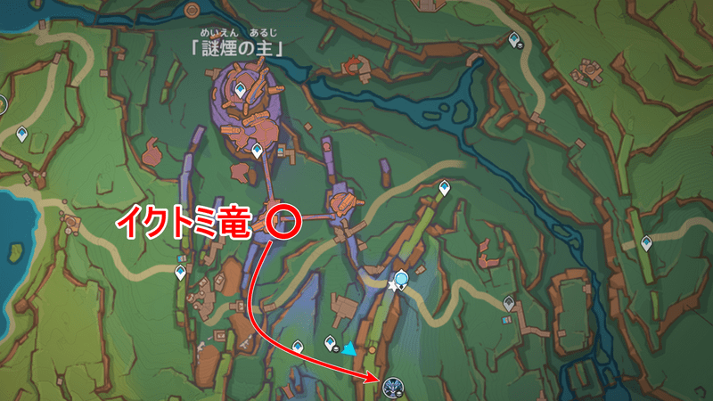 イクトミ竜地図